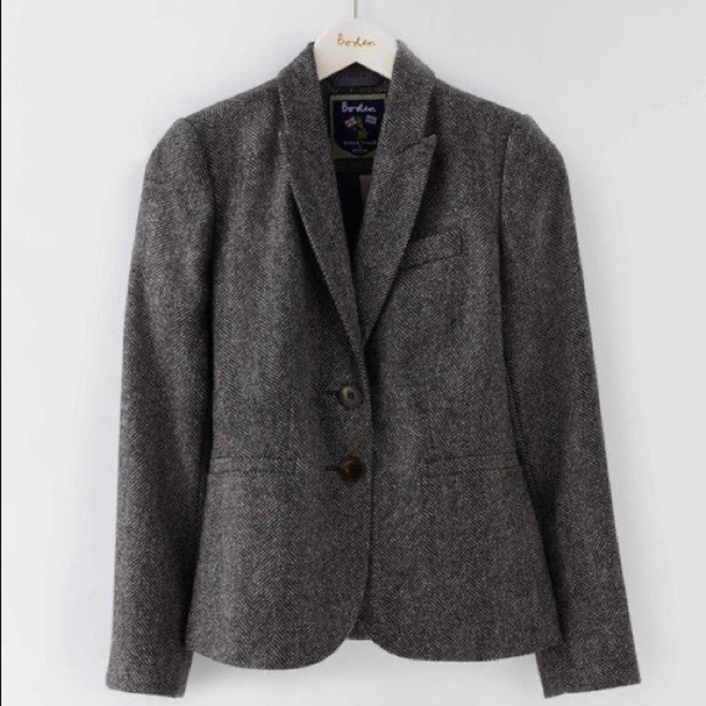 Boden Elizabeth British Tweed Blazer